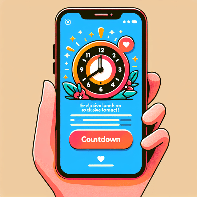 countdown sticker on Instagram Story for offer launch