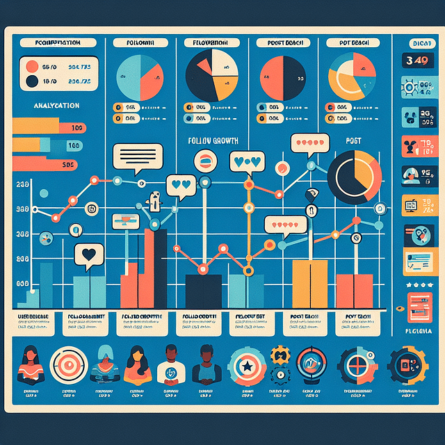 comparison chart of social media analytics between competitors