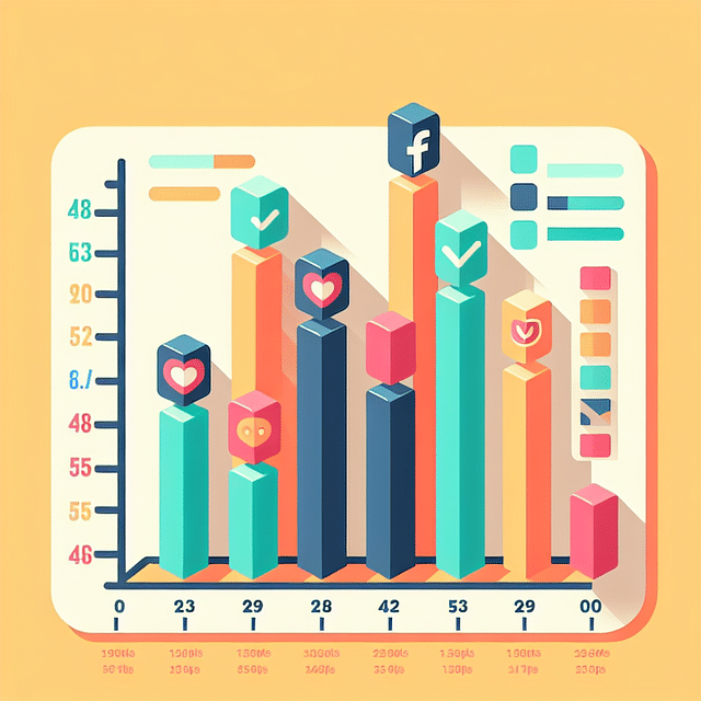 bar graph comparing social media post engagement