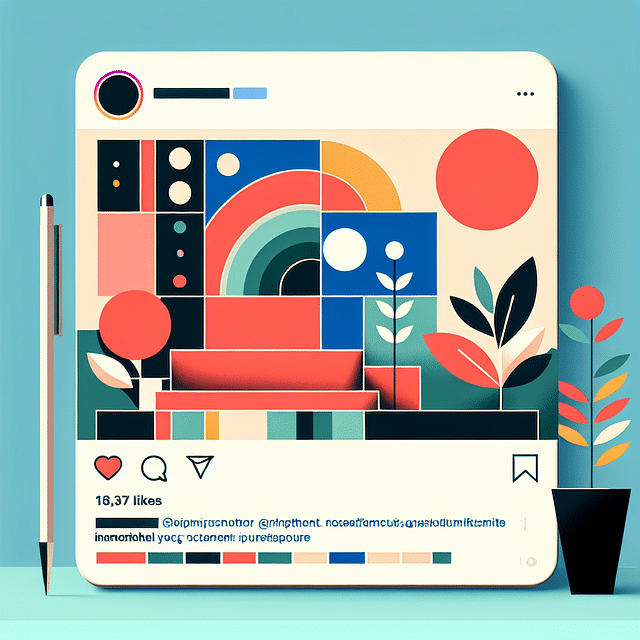 Instagram post with a signature style