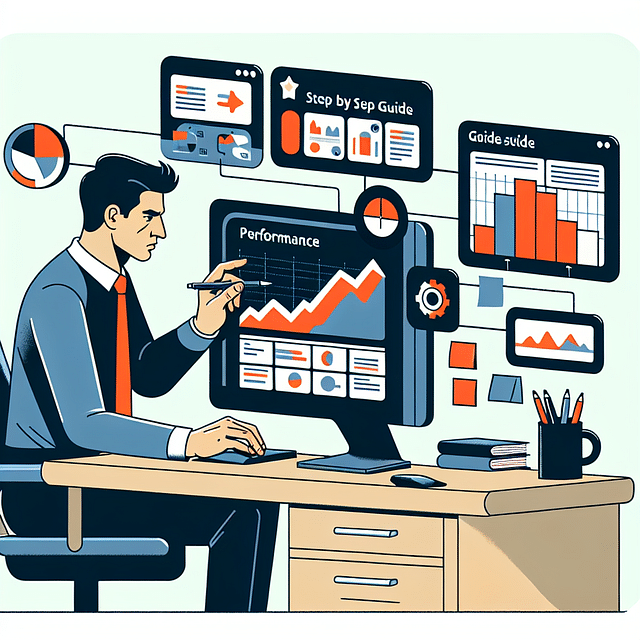 person reviewing performance analytics on a computer