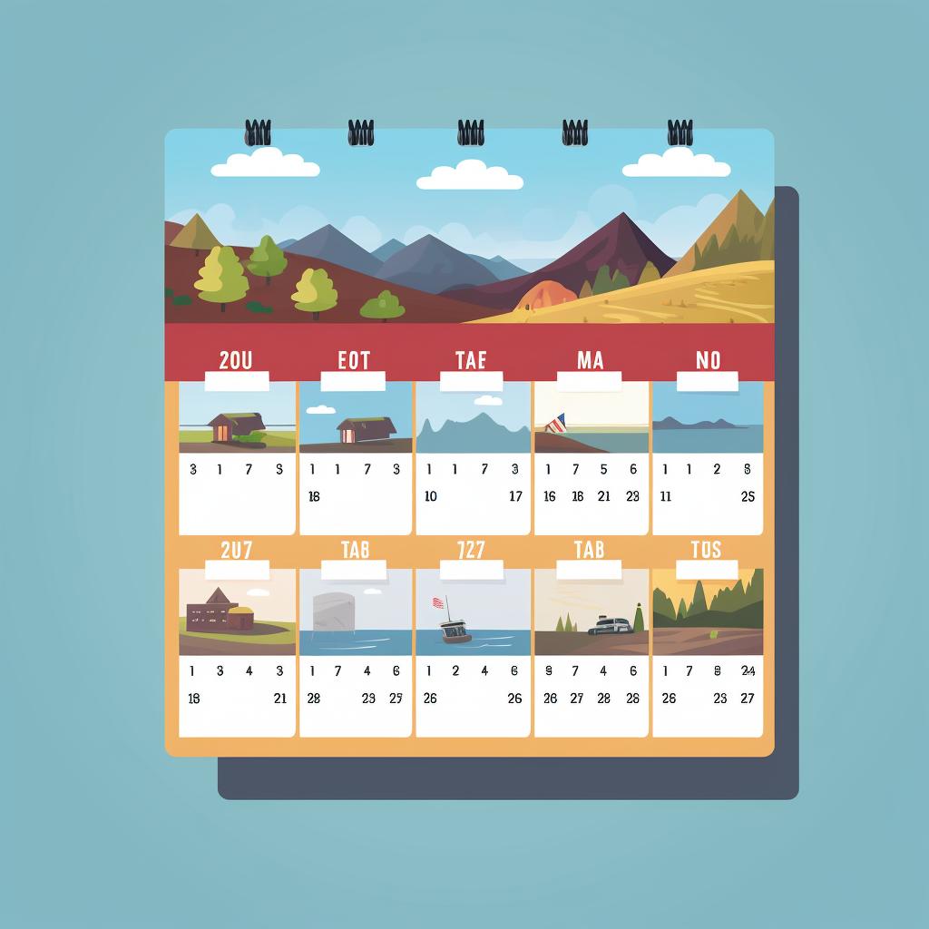 Calendar with scheduled Instagram posts