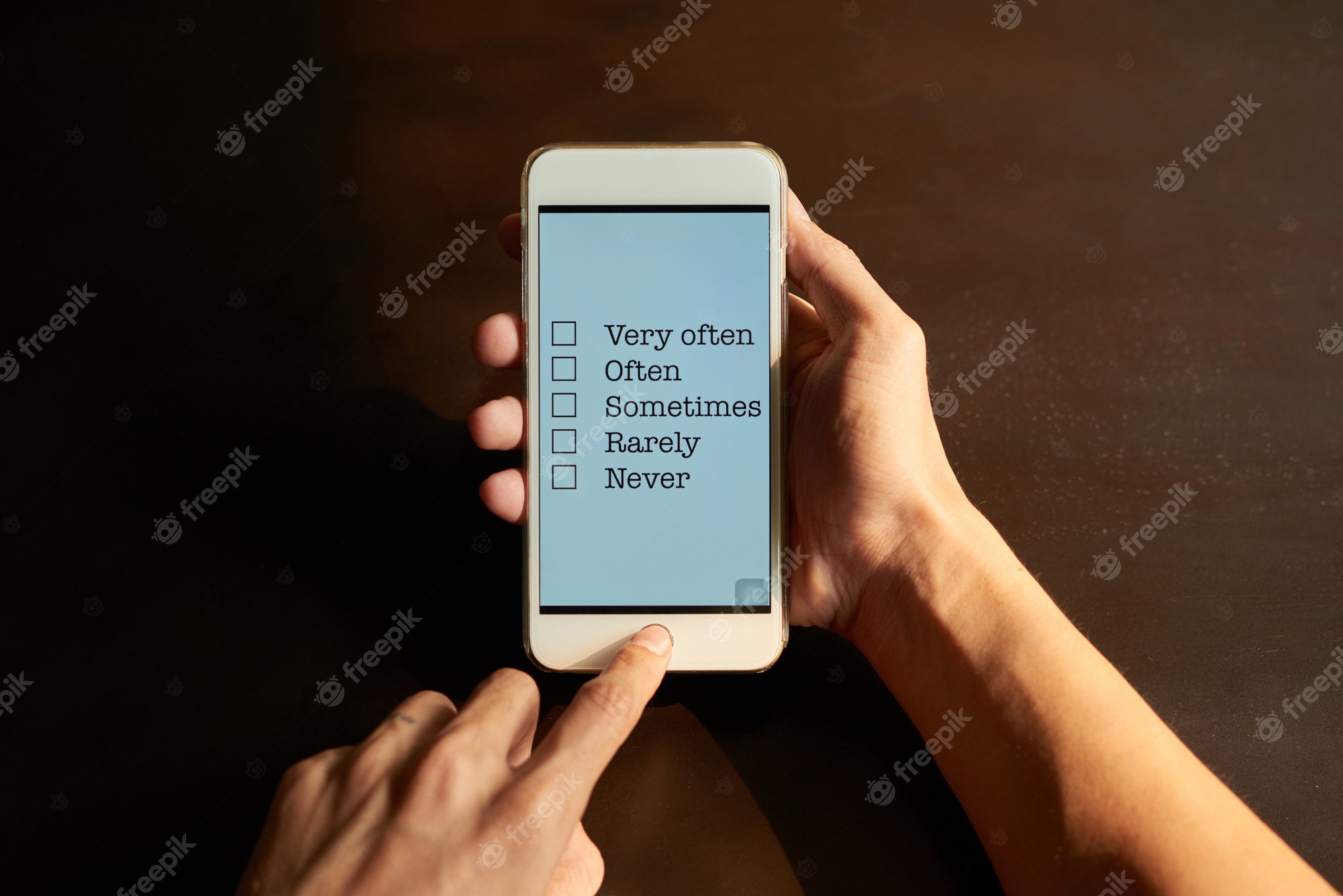 A hand touching a social media engagement notification on a smartphone screen