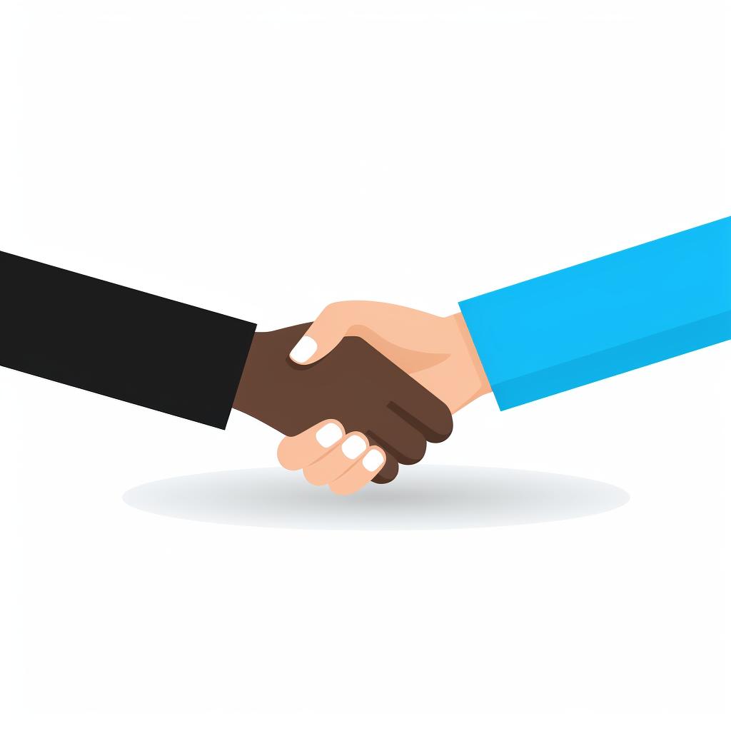 Handshake icon representing networking